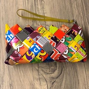 Ecoist Candy Wrapper Zipper Wristlet